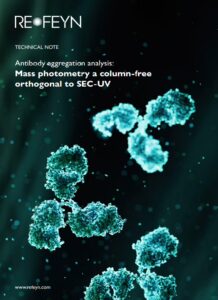 Cover of tech note Mass photometry a column-free orthogonal to SEC-UV