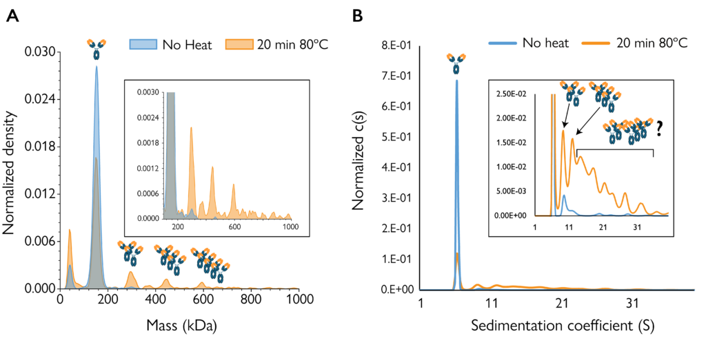 MP resolved more aggregate NISTmAb species than AUC