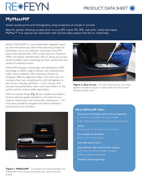 MyMassMP product data sheet